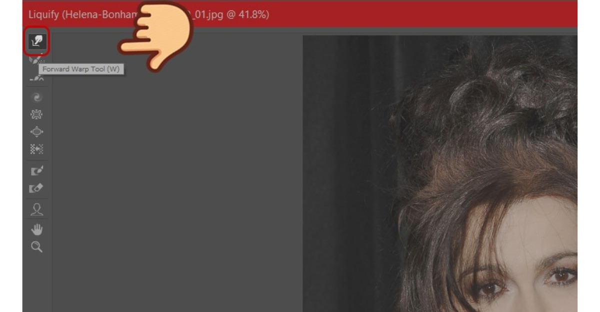Hướng dẫn cách bóp mặt trong Photoshop
