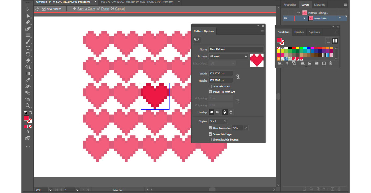 Hướng dẫn cách tạo Pattern trong Photoshop