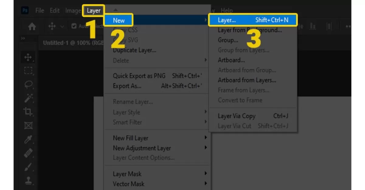 Hướng dẫn chi tiết cách thêm layer trong Photoshop