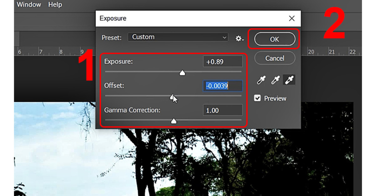Hướng dẫn chỉnh sáng hình ảnh trong Photoshop bằng công cụ Exposure