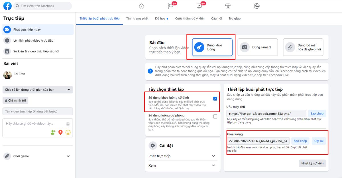 hướng dẫn phát lại video trực tiếp trên facebook bằng việc sử dụng phần mềm ninja stream