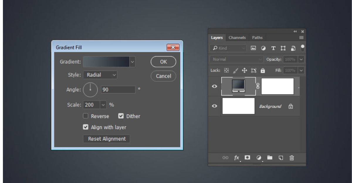 Hướng dẫn tạo hiệu ứng chữ kim loại trong Photoshop