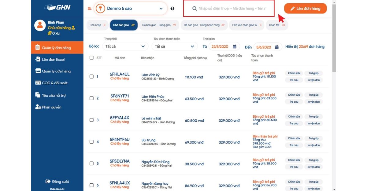 Hướng dẫn tra mã vận đơn giao hàng nhanh Shopee Express