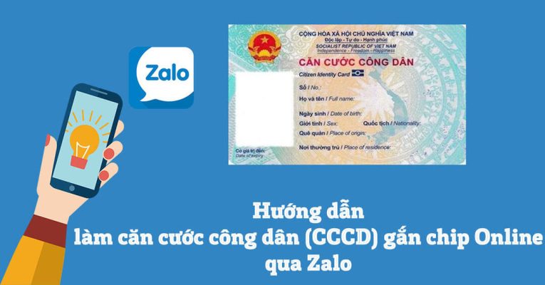 làm căn cước công dân online qua zalo