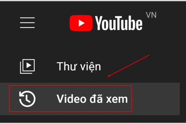 lịch sử xem youtube