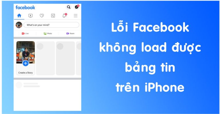 lỗi facebook không load được bảng tin trên iphone