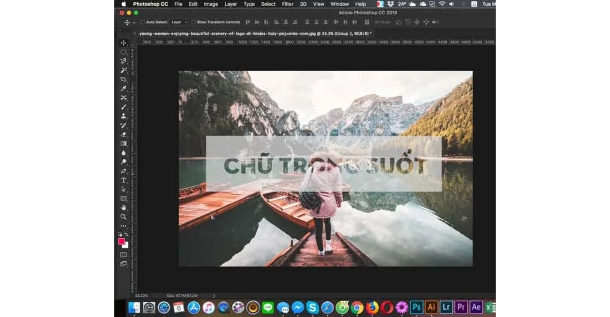 Lợi ích khi tạo chữ trong suốt trong Photoshop