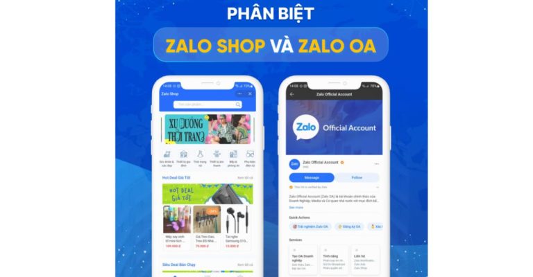 phân biệt zalo shop và cửa hàng oa zalo