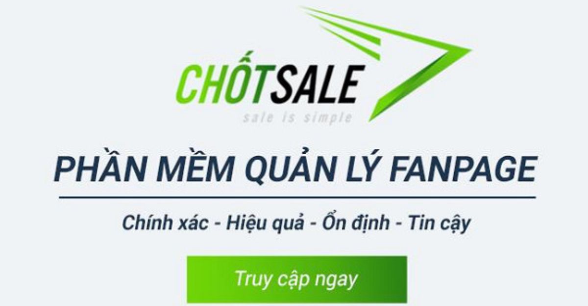 phần mềm quản lý fanpage miễn phí chốt sale