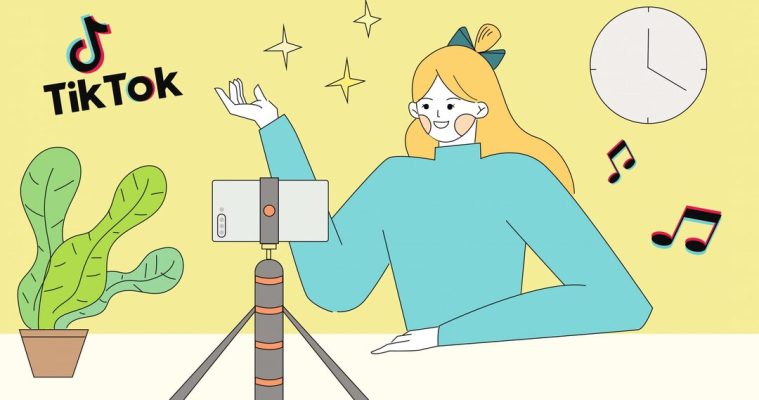 quay video bằng tiktok