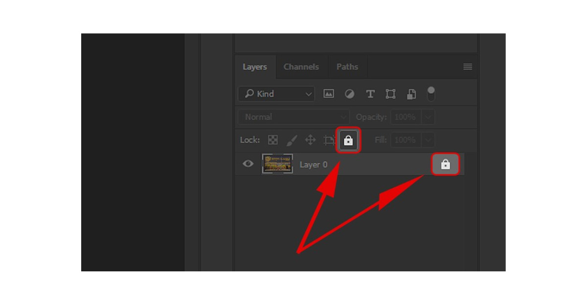 Tại sao layer bị khóa trong Photoshop