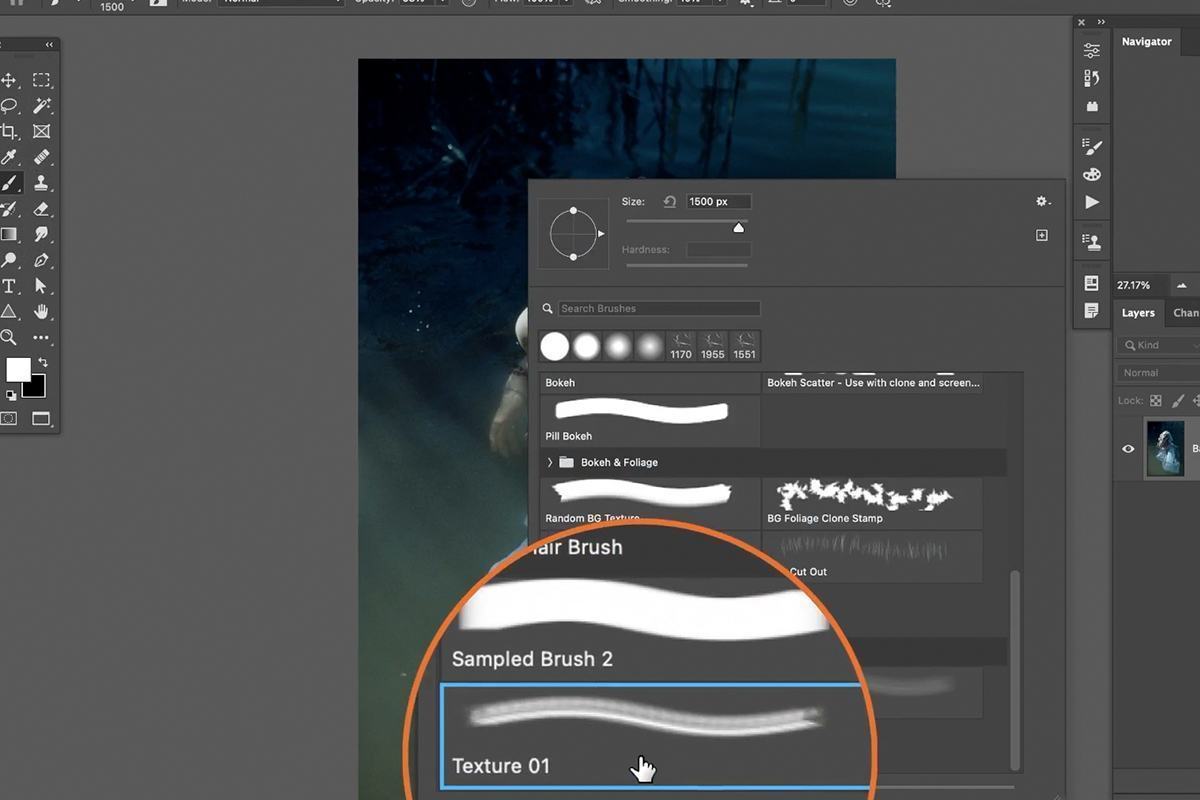 tạo brush tùy chỉnh mới texture độc đáo