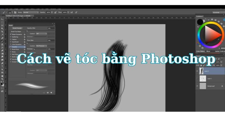 vẽ tóc bằng Photoshop