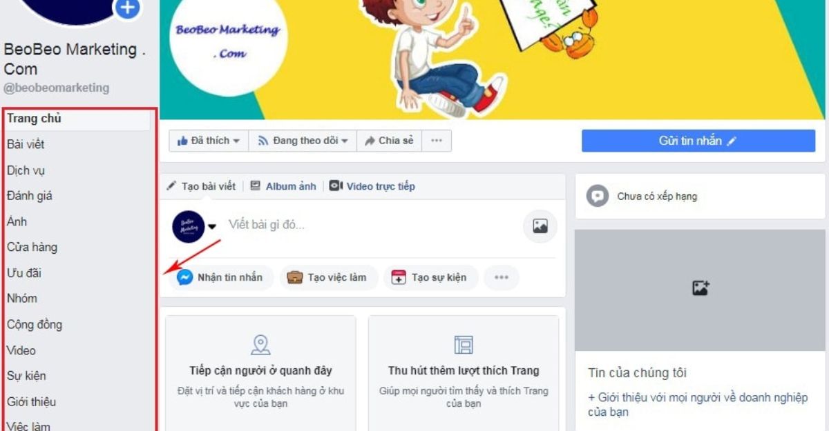 vì sao phải thêm tab thêm dịch vụ cho fanpage