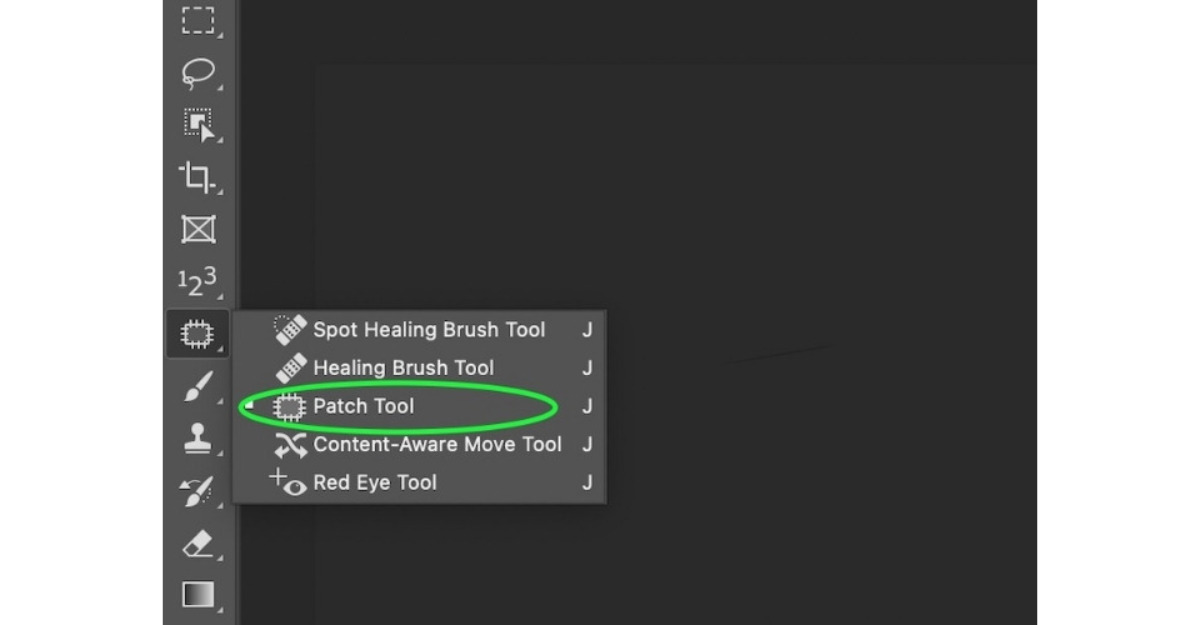 Xóa vùng chọn trong Photoshop với Patch Tool