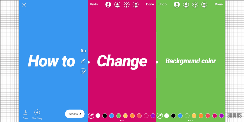 Cách tạo màu, đổi màu nền story Instagram không che ảnh