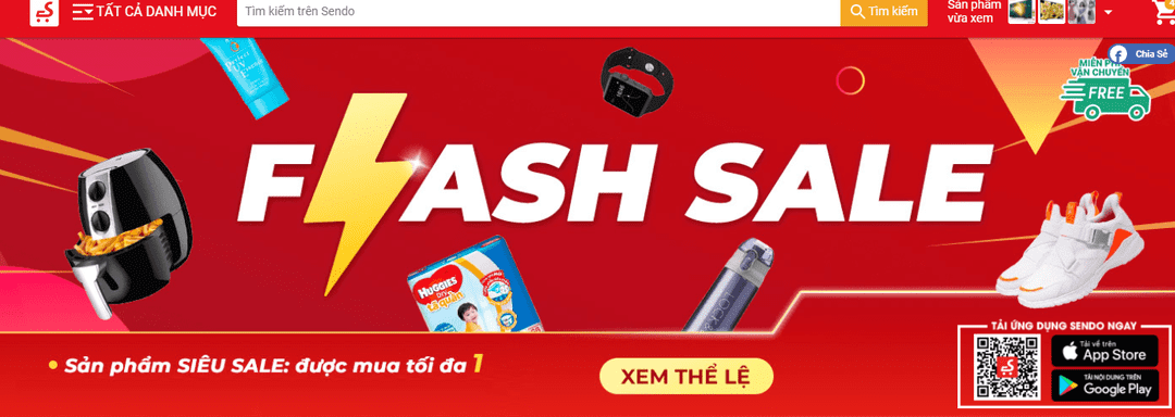 Mẹo săn Flash Sale giá rẻ trên Sendo