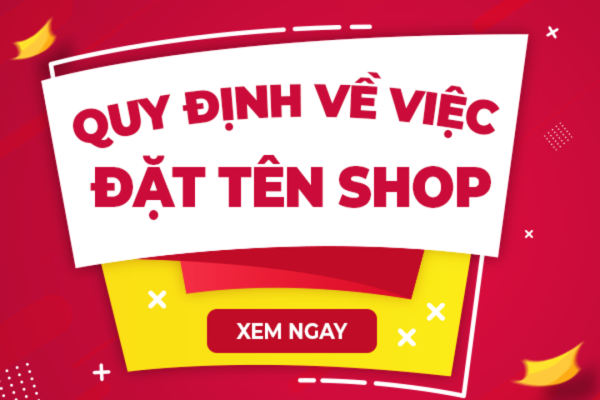 Quy định về tên shop trên Sendo