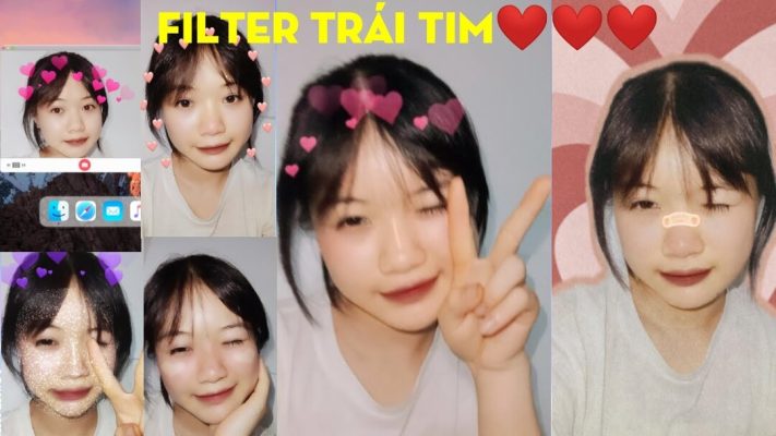 Các filter trái tim trên instagram
