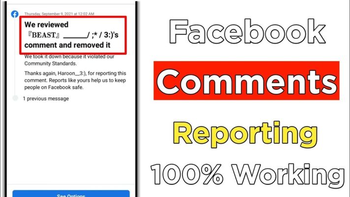 cách báo cáo bình luận trên facebook