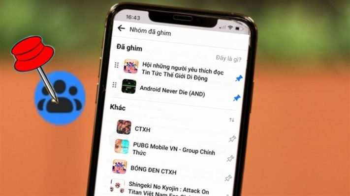 cách ghim bài viết trên nhóm facebook