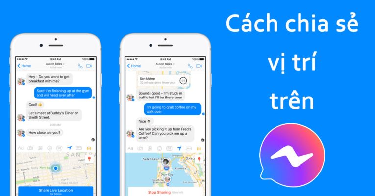 cách gửi vị trí qua messenger