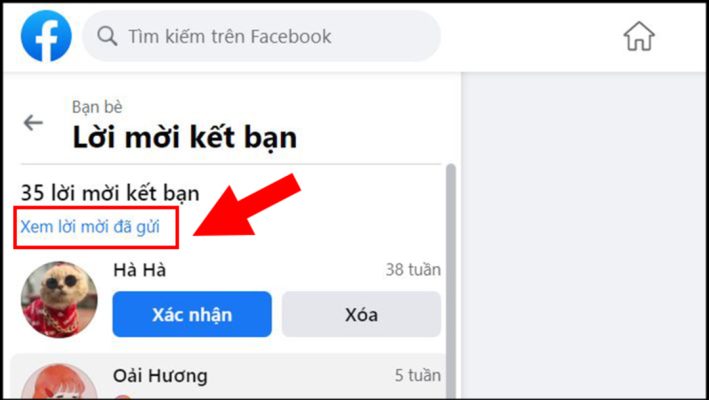 cách hủy lời mời kết bạn đã gửi trên facebook