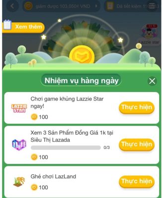 cách lắc xu trên lazada