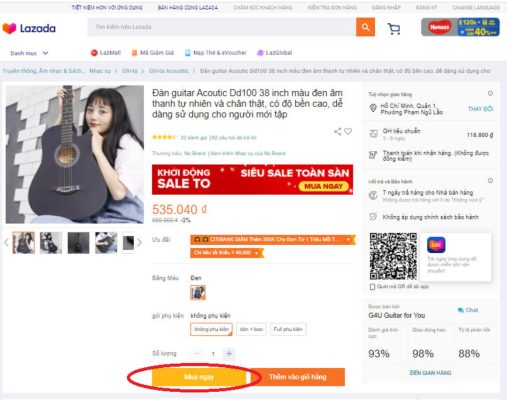 cách mua nhiều sản phẩm trên lazada