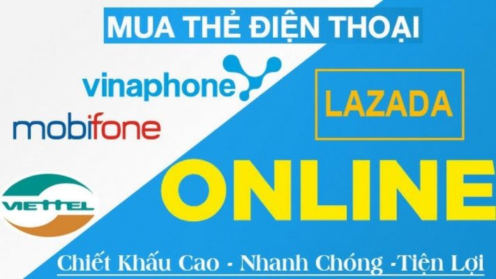 cách mua thẻ điện thoại trên lazada