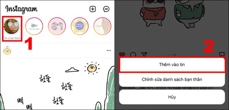 Cách sử dụng sticker trên Instagram