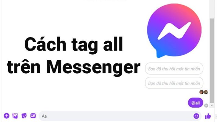 cách tag mọi người trên messenger