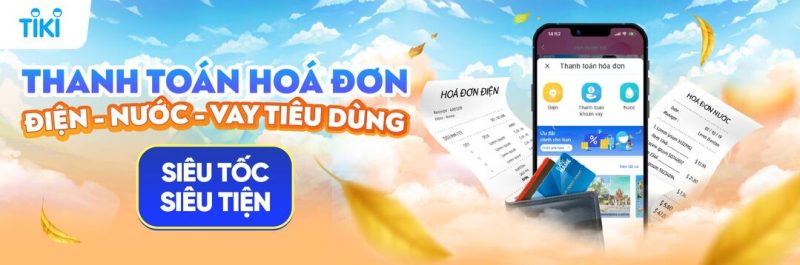 cách thanh toán tiền điện tiki