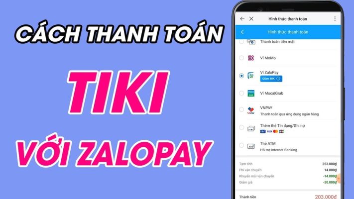 cách thanh toán tiki bằng zalo pay
