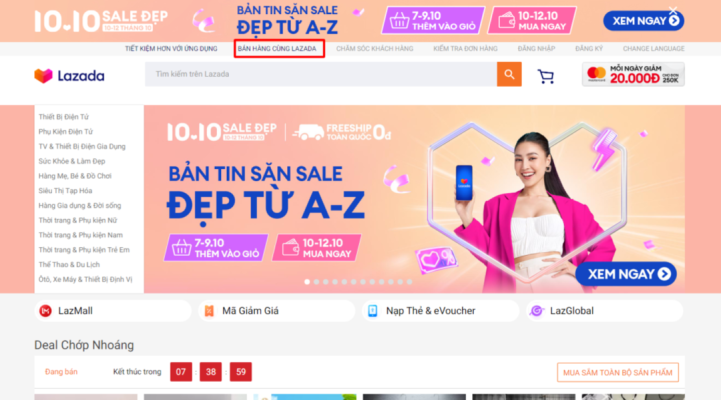 cách xem địa chỉ shop trên lazada