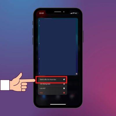 đánh dấu chưa đọc trên messenger