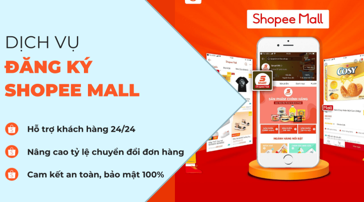 dịch vụ đăng ký shopee mall
