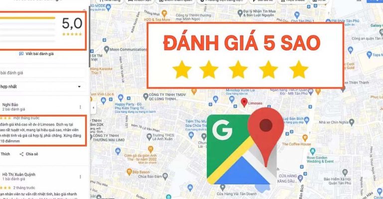 dịch vụ review Google Maps cho Nail