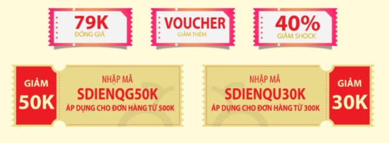 mã giảm giá sendo cho đơn hàng đầu tiên