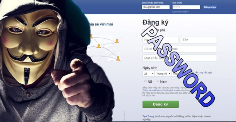 phần mềm hack mật khẩu facebook