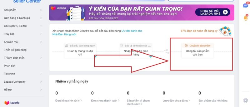 tại sao không đăng được sản phẩm lên lazada