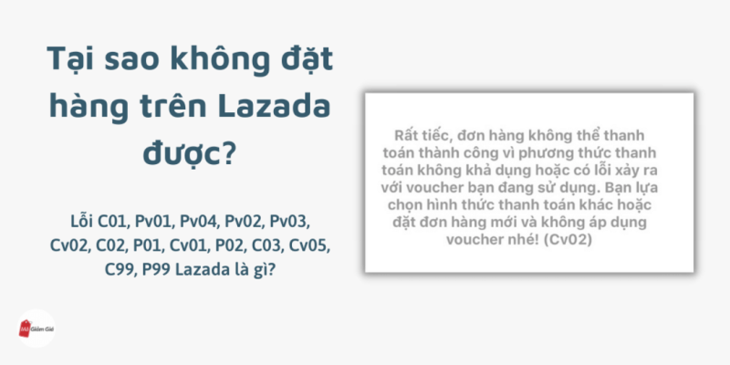 tại sao không mua được hàng trên lazada