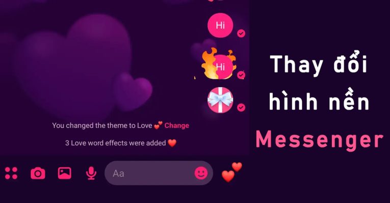 thay đổi nền messenger
