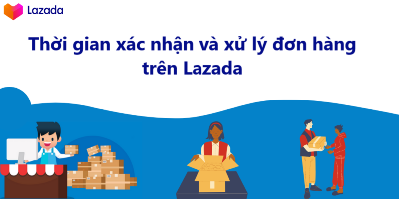 thời gian xác nhận và xử lý đơn hàng trên lazada