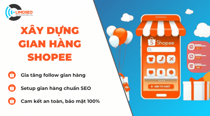 xây dựng gian hàng shopee