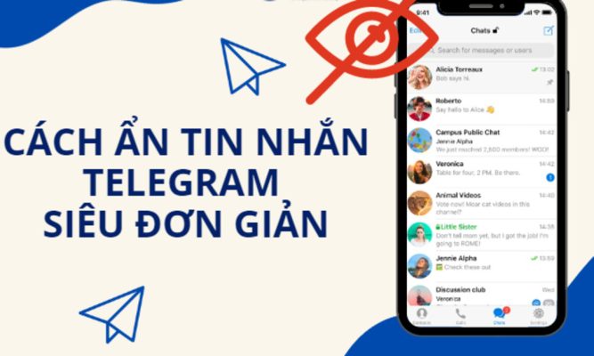 cách ẩn cuộc trò chuyện trên telegram