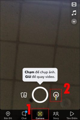 cách quay video trên snapchat