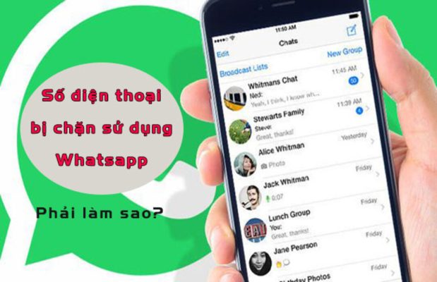 cách sử dụng whatsapp khi số điện thoại bị chặn