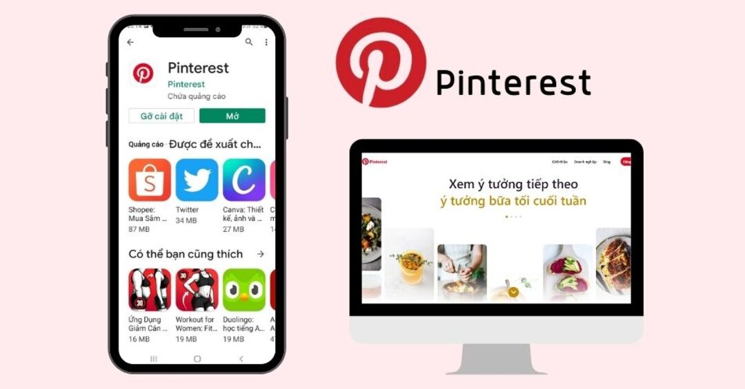 cách tải pinterest trên máy tính