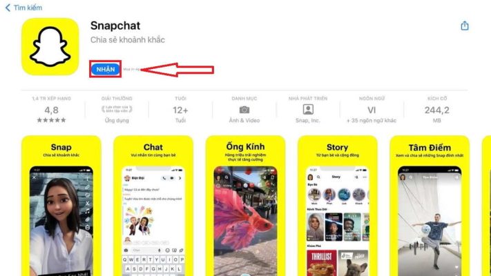 cách tải snapchat